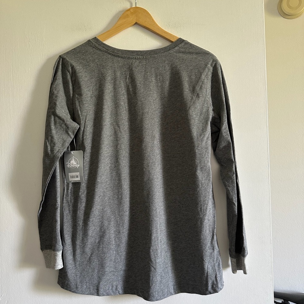 NWT Disney Star Wars Gray Grogu ‘Strong with the Force’ Long Sleeve Sleep Shirt - Picture 3 of 6